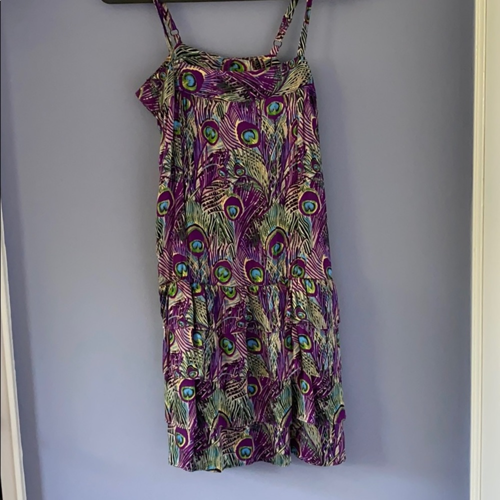 Fun and feathery mini dress